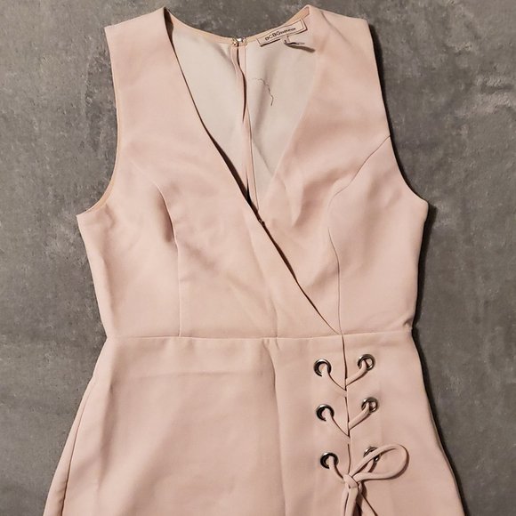 BCBGeneration Skort Romper with side lace up detail - Picture 3 of 9